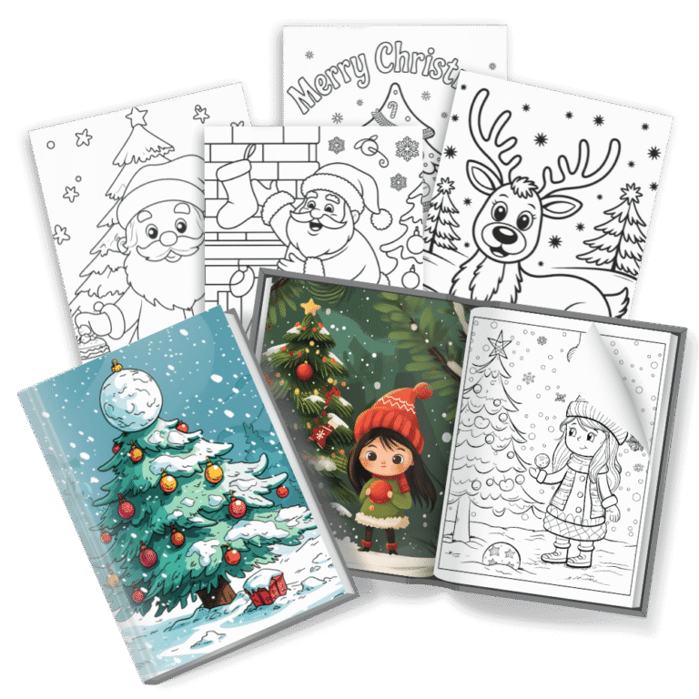 4000+ Christmas Coloring Pages With PLR