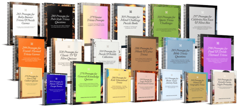 6,000+ Entertainment & Trivia Prompts Mega Bundle