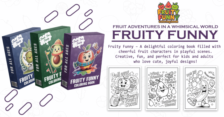 Funny Fruits - (PLR) Coloring Pack