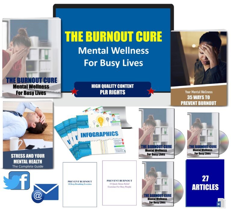 PLR - Burnout Cure - Mental Wellness For Busy Lives