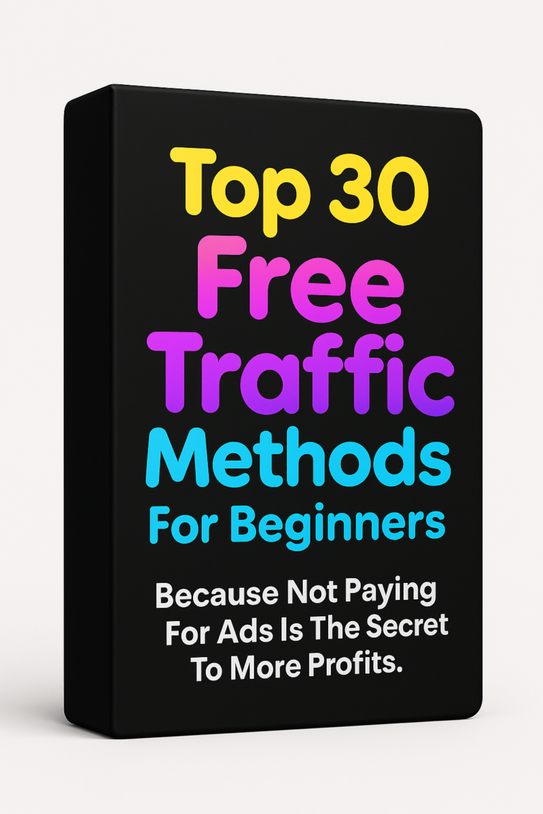 (PLR) Top 30 Free Traffic Methods For Beginners