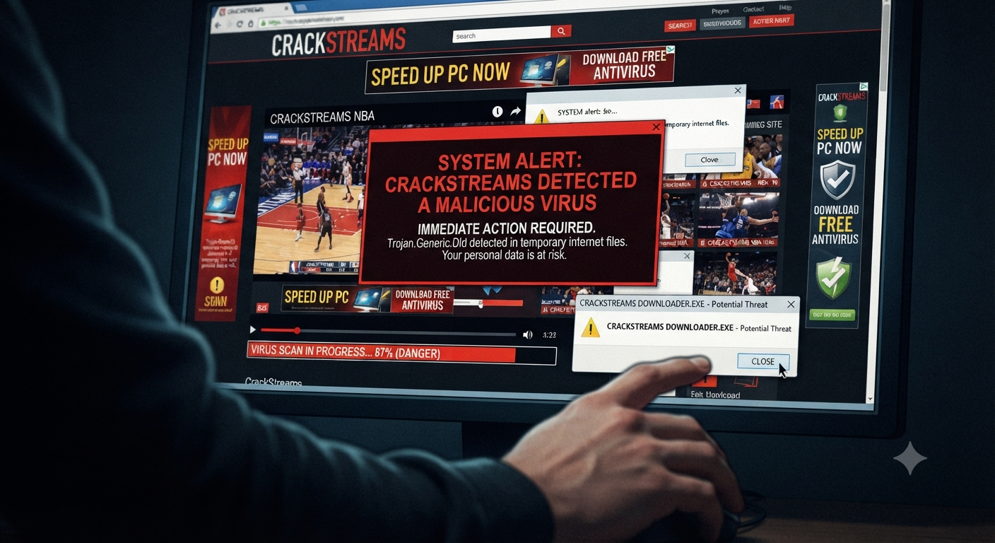 Crackstreams virus