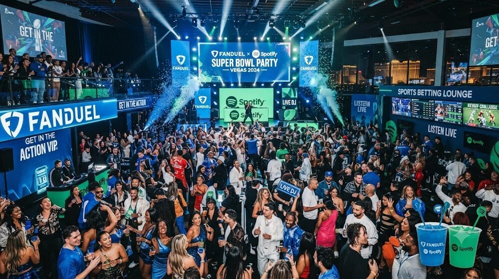 Fanduel spotify super bowl party